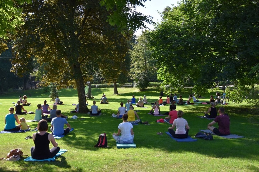 Aktywne niedzielne poranki w Wejherowie. W Parku Miejskim poćwiczysz jogę| ZDJĘCIA