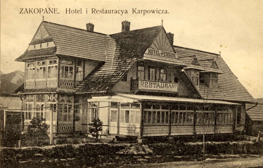 Słynna restauracja "Przełęcz" przy zakopiańskich Krupówkach....