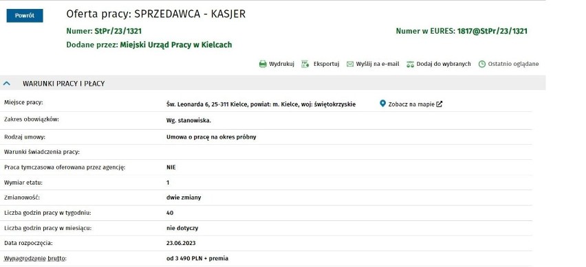 Najnowsze oferty pracy w Kielcach - można sporo zarobić! Sprawdź na jakich stanowiskach?