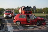 Kolejny wypadek w Zalesiu. Trzy osoby ranne w wyniku zderzenia [ZDJĘCIA]