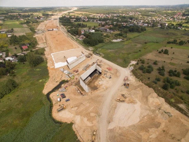 Budowa autostrady A1 w województwie śląskim (lipiec/sierpień 2018)