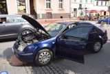 Kolizja na Rynku w Pleszewie! Jedna osoba została poszkodowana