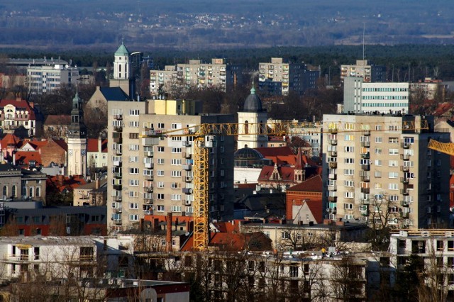 Panorama miasta - widok z ul. Ptasiej (23.03.2012)
