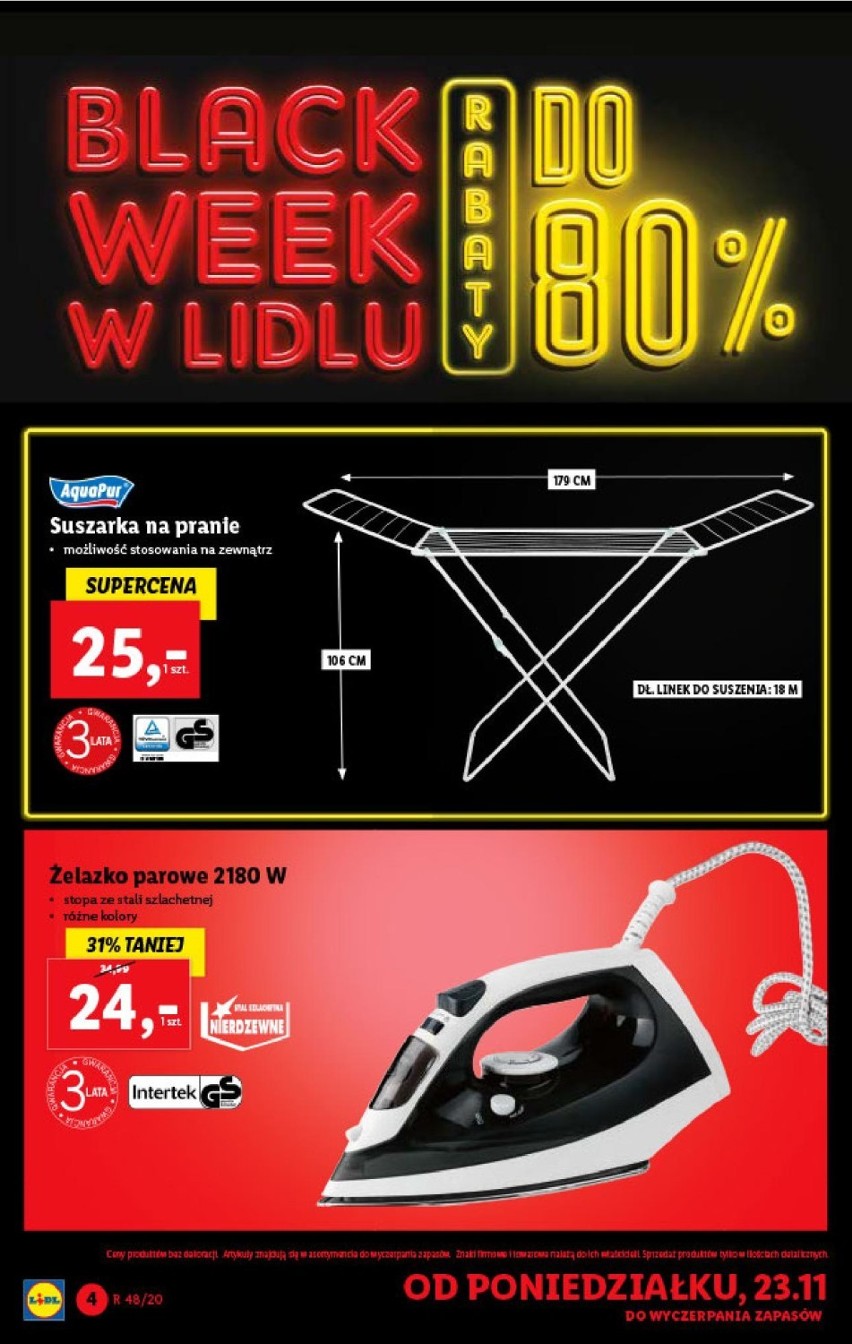 Black Week 2020 LIDL GAZETKA