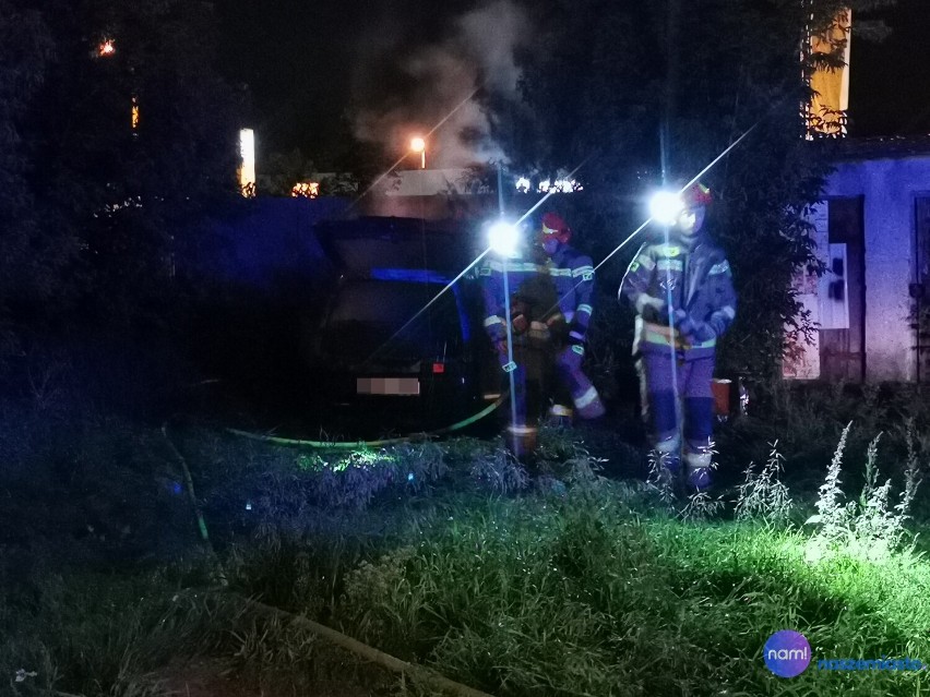 Pożar samochodu we Włocławku