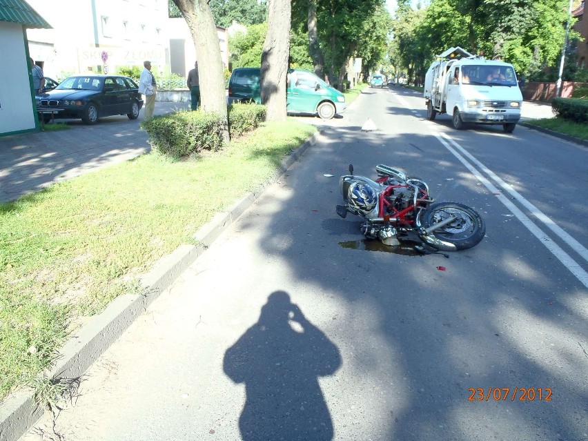 Motocyklista trafił do międzychodzkiego szpitala