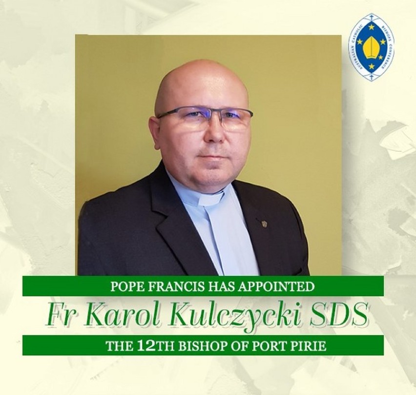 Pochodzący z Czerniny ksiądz Karol Kulczycki został biskupem w Australii. Decyzja papieża Franciszka została ogłoszona 1 sierpnia 2020 roku
