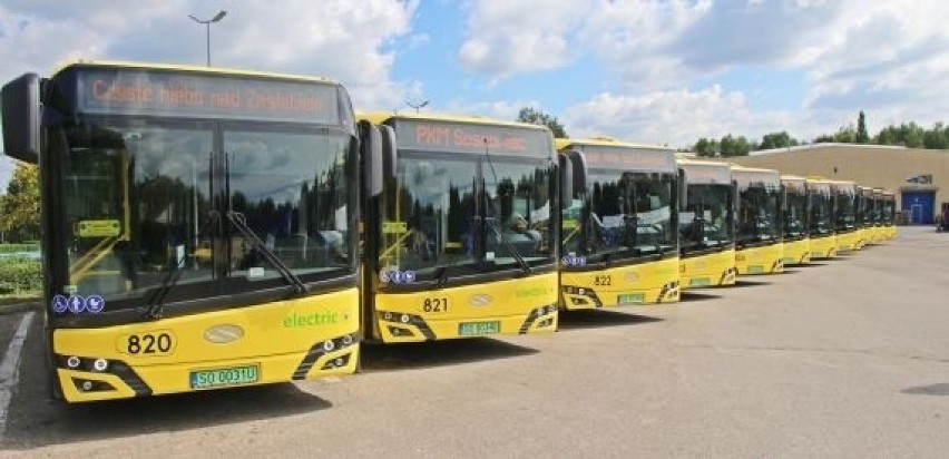 Autobusy elektryczne PKM Sosnowiec (wrzesień 2021)...