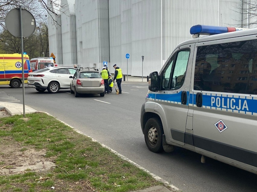 Wypadek w centrum Szczecina. Korki koło filharmonii