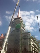 Kościół św. Józefa w Oławie: Wieża już jest gotowa