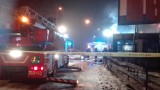 Kraków: Pożar przy Rondzie Czyżyńskim [ZDJĘCIA, WIDEO]