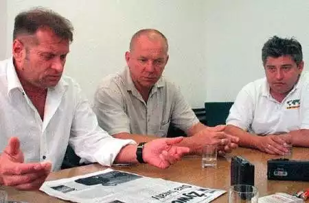 Krzysztof Rutkowski, Romuald Hałabuda i Dariusz Janas odwiedzili naszą redakcję, by udowodnić, że zlecenie zabicia dziennikarza to bujda.  ANDRZEJ GRYGIEL