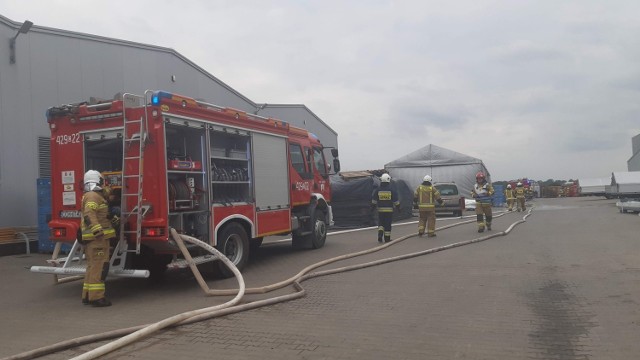 Pożar w firmie Medos? To tylko ćwiczenia