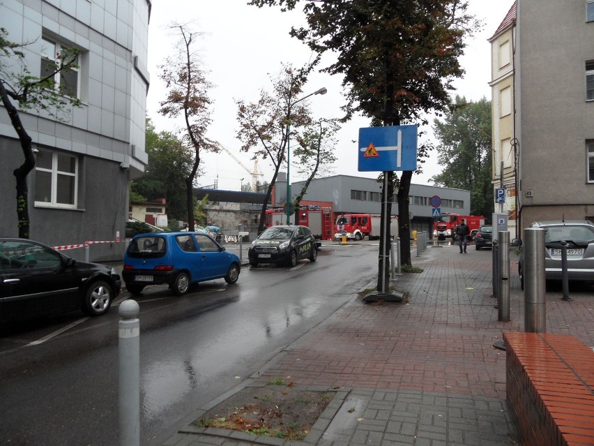 Alarm bombowy w sądzie rejonowym w Chorzowie w środę.