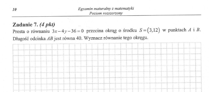 MATEMATYKA - ARKUSZ ROZSZERZONY - MATURA 2013