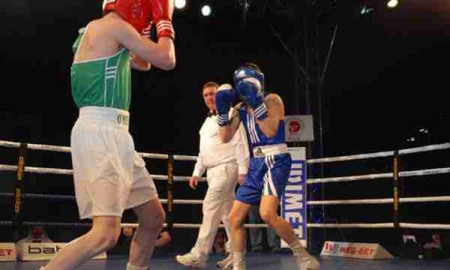 Mecz bokserski w Hali Mistrzów w 2011 roku Polska – Irlandia 12:8.