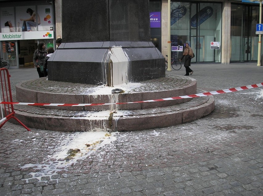 Tu spadło tajemnicze ptaszysko. Fot. Zdzisław Kwasek