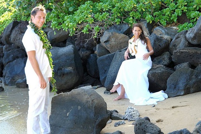 Mariusz i Dominika po ślubie na Hawajach