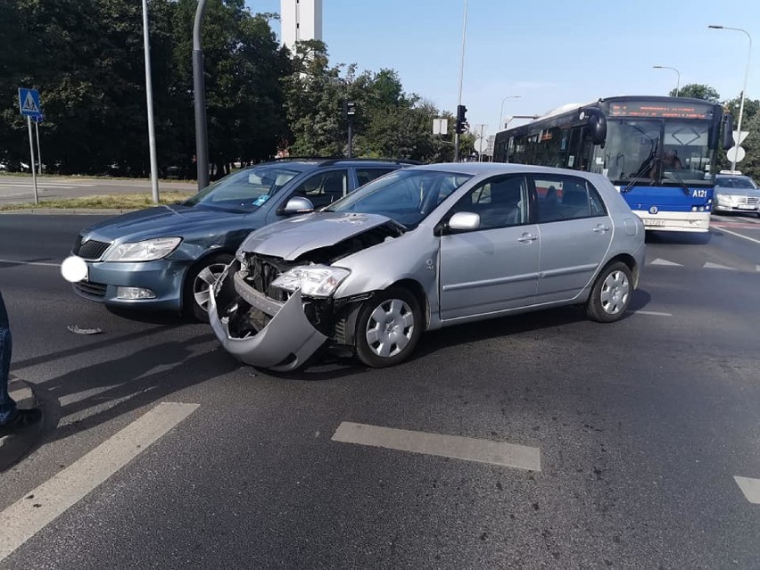 W niedzielne południe, 20 września doszło do dwóch kolizji...