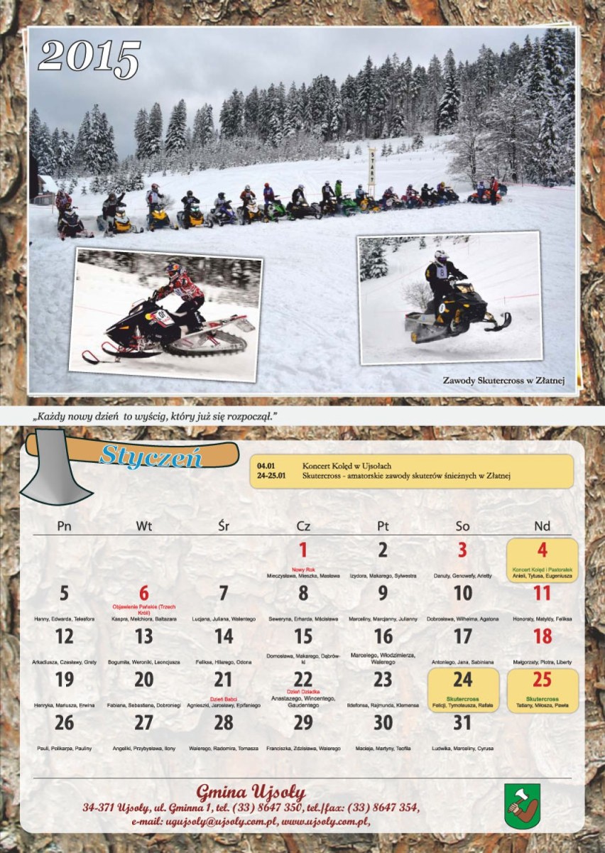 Kalendarz Ujsolski 2015. Widziałeś go?