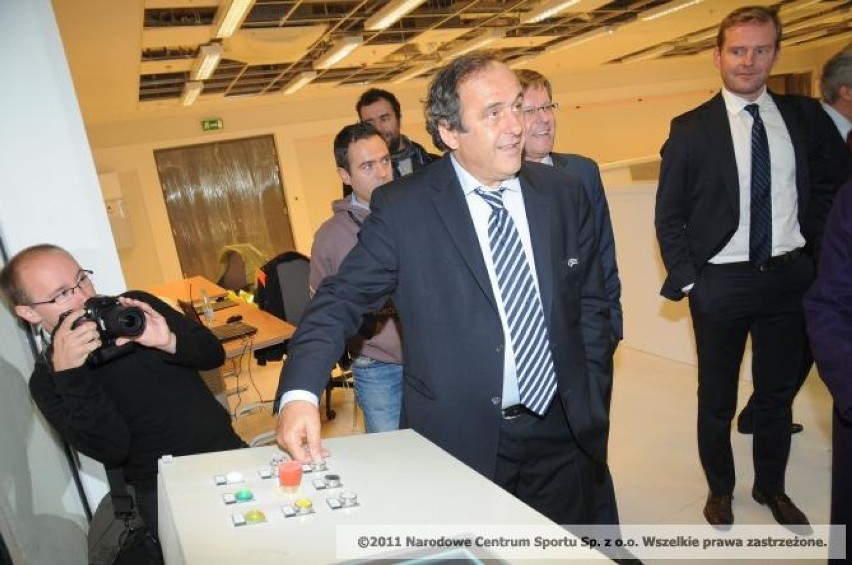 Michel Platini na Stadionie Narodowym