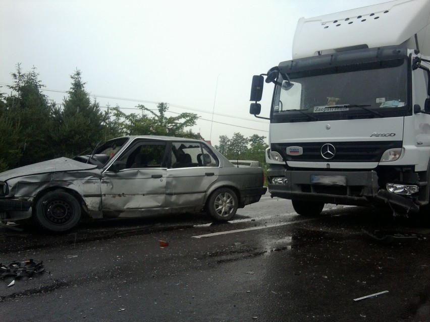 Dwie osoby ranne w wypadku w miejscowości Łucka (ZDJĘCIA)