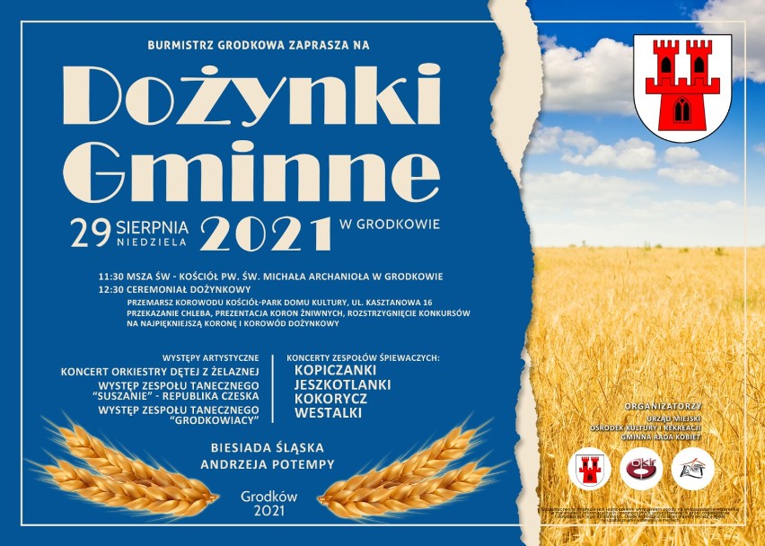 Gminne dożynki w Grodkowie już 28 sierpnia.