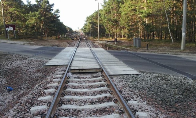 Przejazd kolejowy w Helu