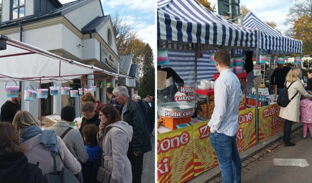 Przy cmentarzach kwitnie gastronomia. Jednych to denerwuje, a inni nie widzą w tym nic złego. Jak tak dalej pójdzie, to stoisk z jedzeniem będzie więcej niż ze zniczami i kwiatami. Zobaczcie w galerii zdjęć!