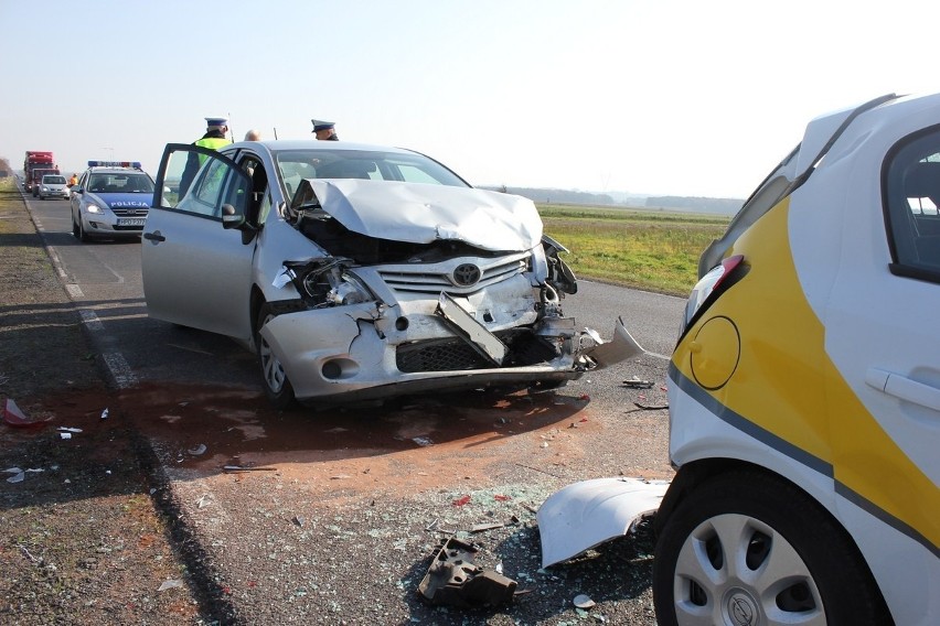 Wypadek na trasie Końskowola - Kurów (zdjęcia)