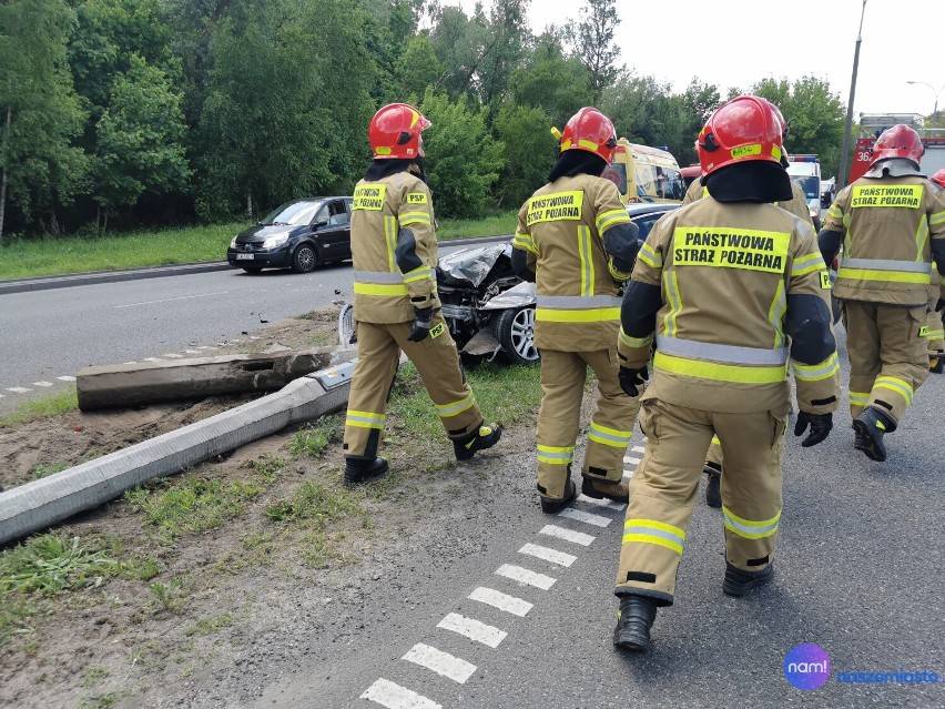 Wypadek na P2 we Włocławku