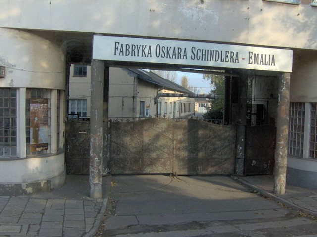 Gł&oacute;wne wejście do Fabryki Schindlera
