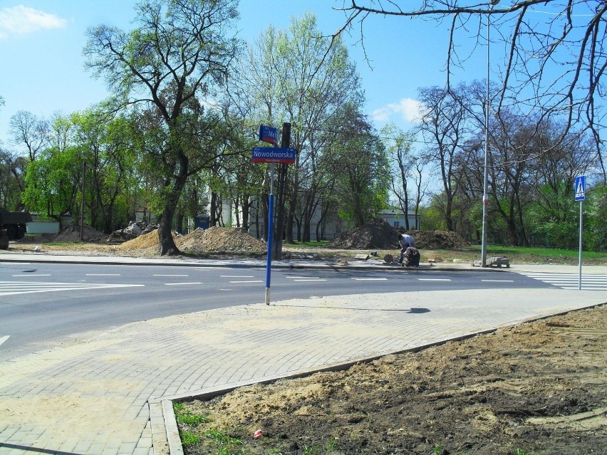 Kwiecień 2010 r. Prace modernizacyjne ulicy Nowodworskiej...