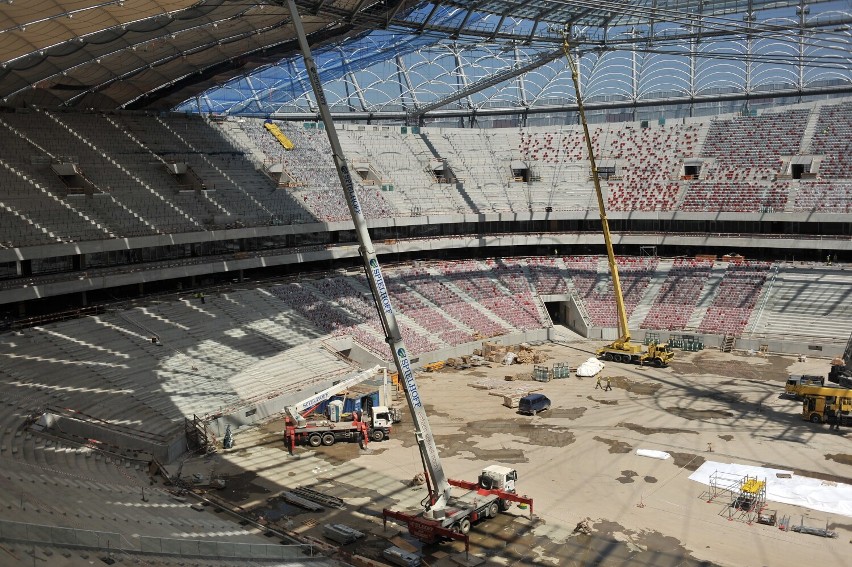 Tak wyglądała rozbiórka Stadionu Dziesięciolecia. Na jego miejscu stanął Stadion Narodowy