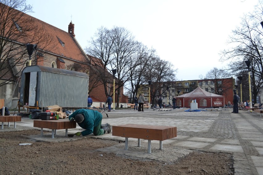 Skwer ks Pieczki w Raciborzu prawie gotowy