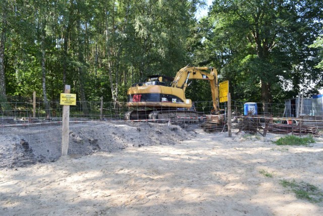 Ośrodek Wypoczynkowy Mierzyn - prace związane z remontem plaży rozpoczęły się na przełomie lipca i sierpnia.