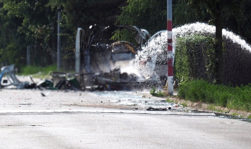 Częstochowa. Eksplozja furgonetki z gazem. Policja czeka na...