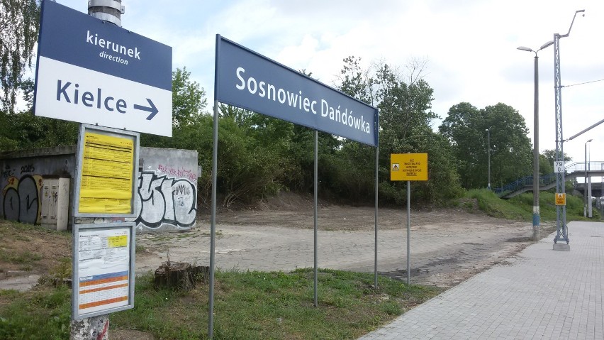 Sosnowiec Dańdówka: stacja już bez budynków dworca [ZDJĘCIA]