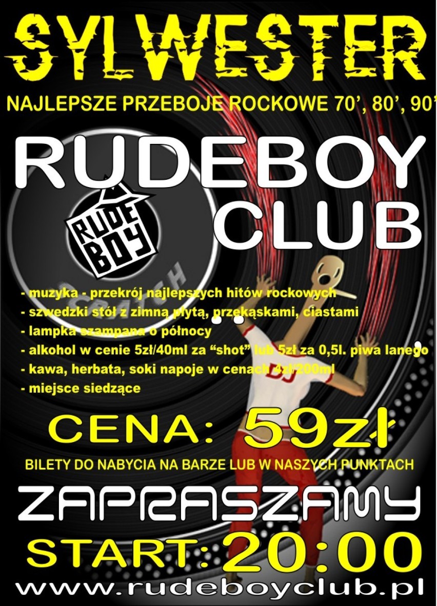 Sylwester 2015/2016 Bielsko Biała, RudeBoy Club