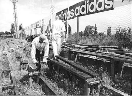 Tak wyglądał stadion Widzewa w czasie meczu Pucharu UEFA z...