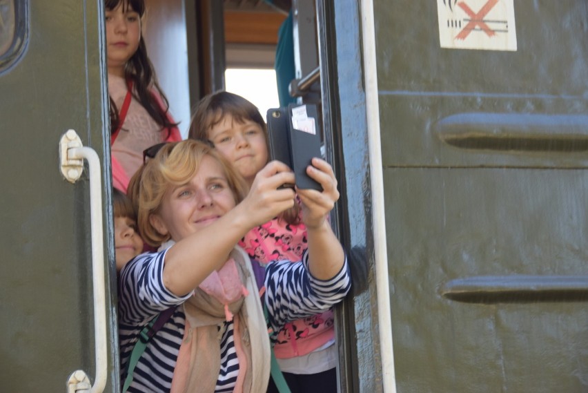 Ubiegłoroczna wizyta pociągu retro w Tuchowie
