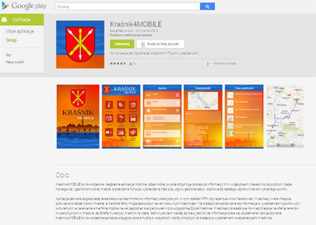 Aktualny repertuar kina, rozkład jazdy komunikacji miejskiej, informacje przydatne dla turystów - to wszystko oferuje bezpłatna aplikacja mobilna "Kraśnik 4Mobile"