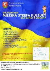 Rusza "Miejska Strefa Kultury" dla dzieci z Ukrainy