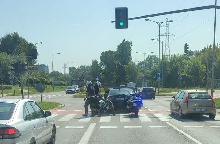 Na skrzyżowaniu w Kielcach doszło do kolizji z udziałem...