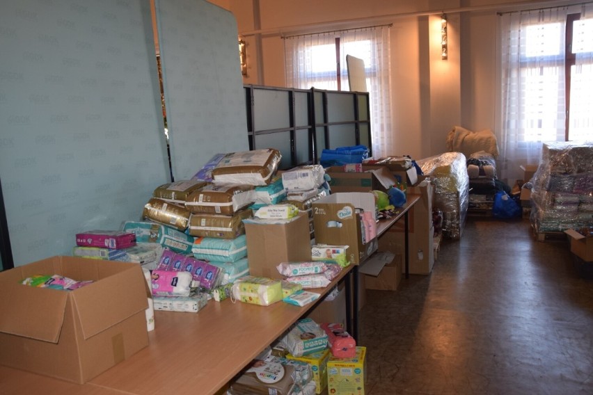 W GOK w gminie Nowa Wieś Lęborska zorganizowano punkt PCK pomocy dla uchodźców 