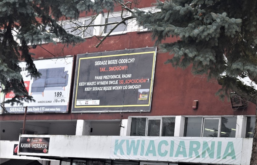Antysmogowe billboardy rozwieszono w Sieradzu (zdjęcia)