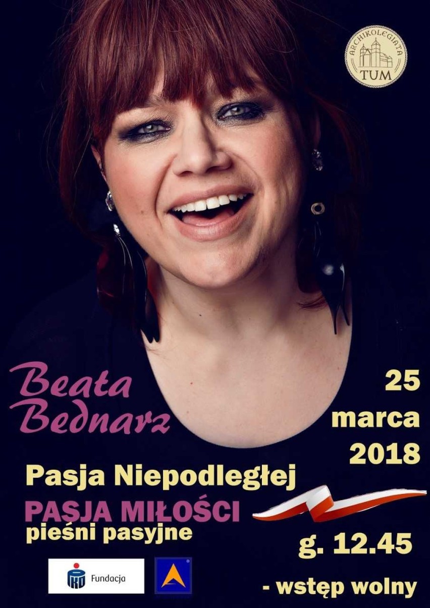 Koncert pasyjny Beaty Bednarz w Archikolegiacie Łęczyckiej w Tumie