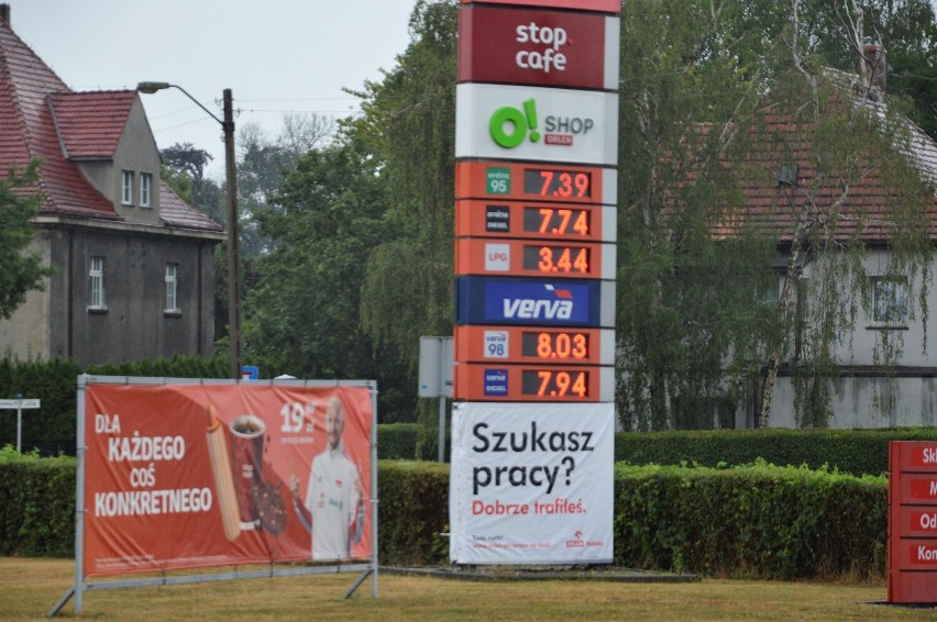 Ceny paliw w Żaganiu w sobotę 30 lipca 2022. Stacja Orlen...