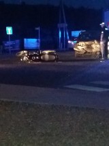 Wypadek na Jastrzębskiej w Wodzisławiu Śl.: Ford uderzył w motocyklistę [ZDJĘCIA]
