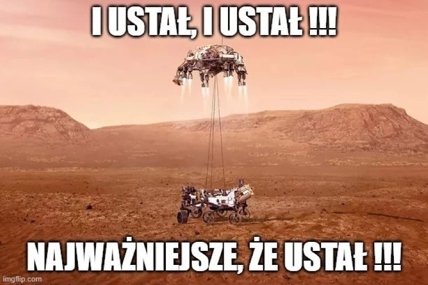 Lądowanie łazika Perseverance na Marsie. Internet komentuje...